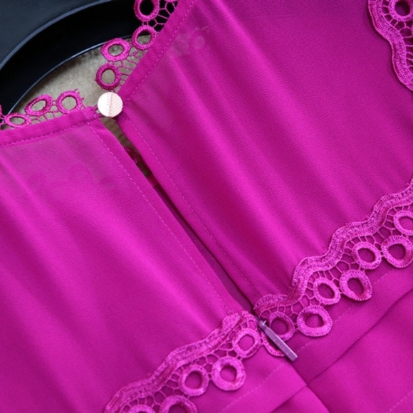 Ted Baker Arrebel Lace Trim Dress Embroidered - Picture 12 of 14